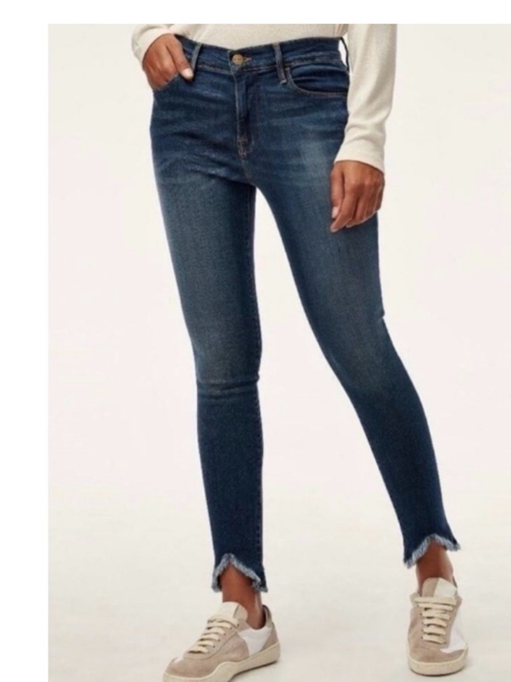 Frame Denim Women's Dark Indigo Skinny Jeans